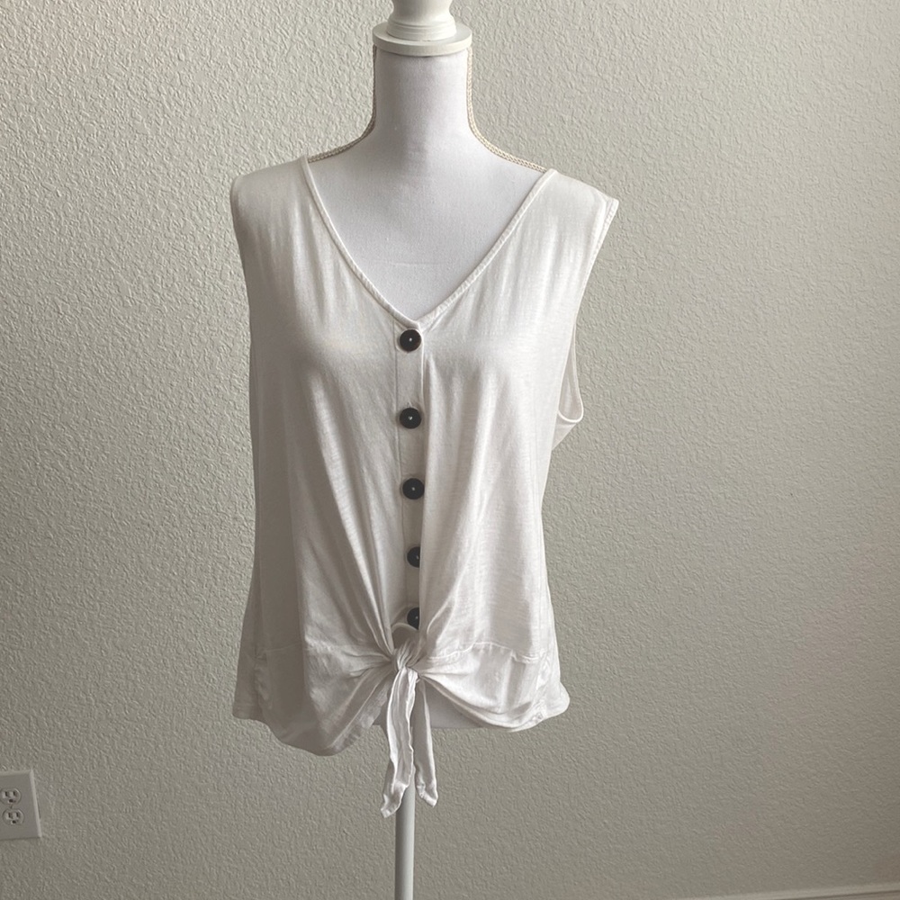 White tank top